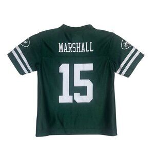 NFL Team Apparel Kids Jersey New York Jets Marshall #15 Green Size 4T